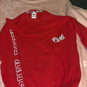 Victoria’s Secret pink red long sleeve T-shirt
